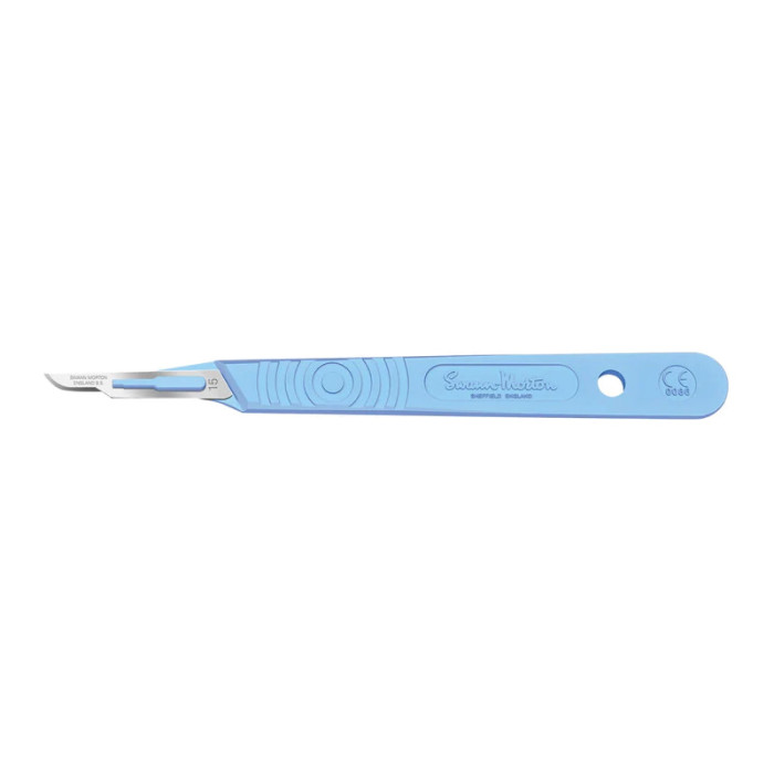 Bisturi Desechable Con Mango Nº 15 Caja 10 Unid