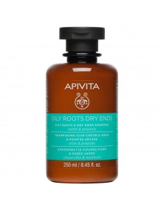 Champu Para Raices Grasas Y Puntas Secas Ortiga Y Propolis Apivita 250Ml