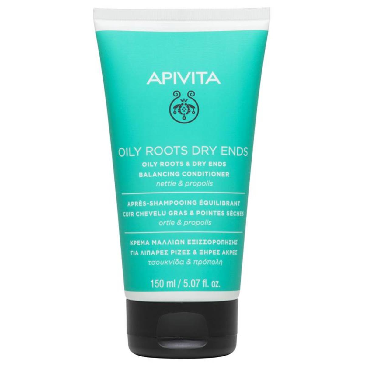 Apivita Acondicionador Equilibrante Para Raiz Grasa Y Puntas Secas Ortiga Y Propolis 150Ml