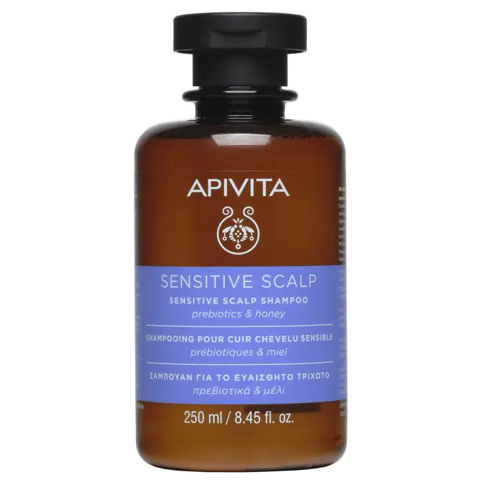 Champu Para Cuero Cabelludo Sensible Prebioticos Y Miel Apivita 250Ml