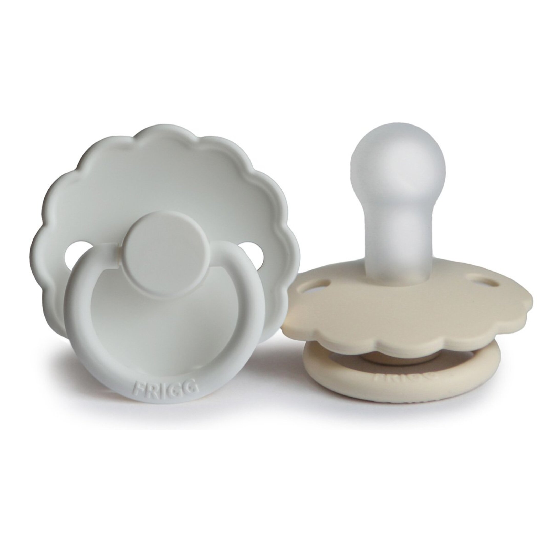 Frigg Pack 2 Chupetes Block Silicona Daisy Powder +0 Meses