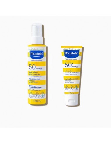 MUSTELA SPRAY SOLAR SPF 50+ 200ML + LECHE SOLAR SPF 50+ 40ML