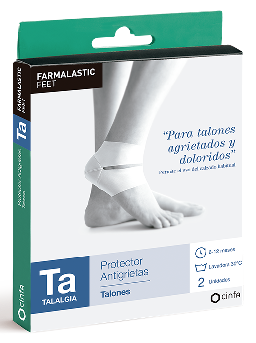 Farmalastic Feet Protector Antigrietas Talones Talla Unica