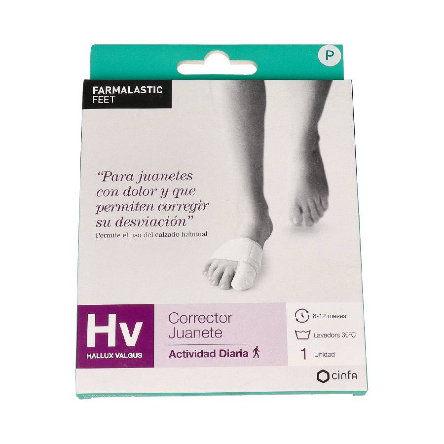 Corrector Juanete Actividad Farmalastic Feet Talla Pequeña