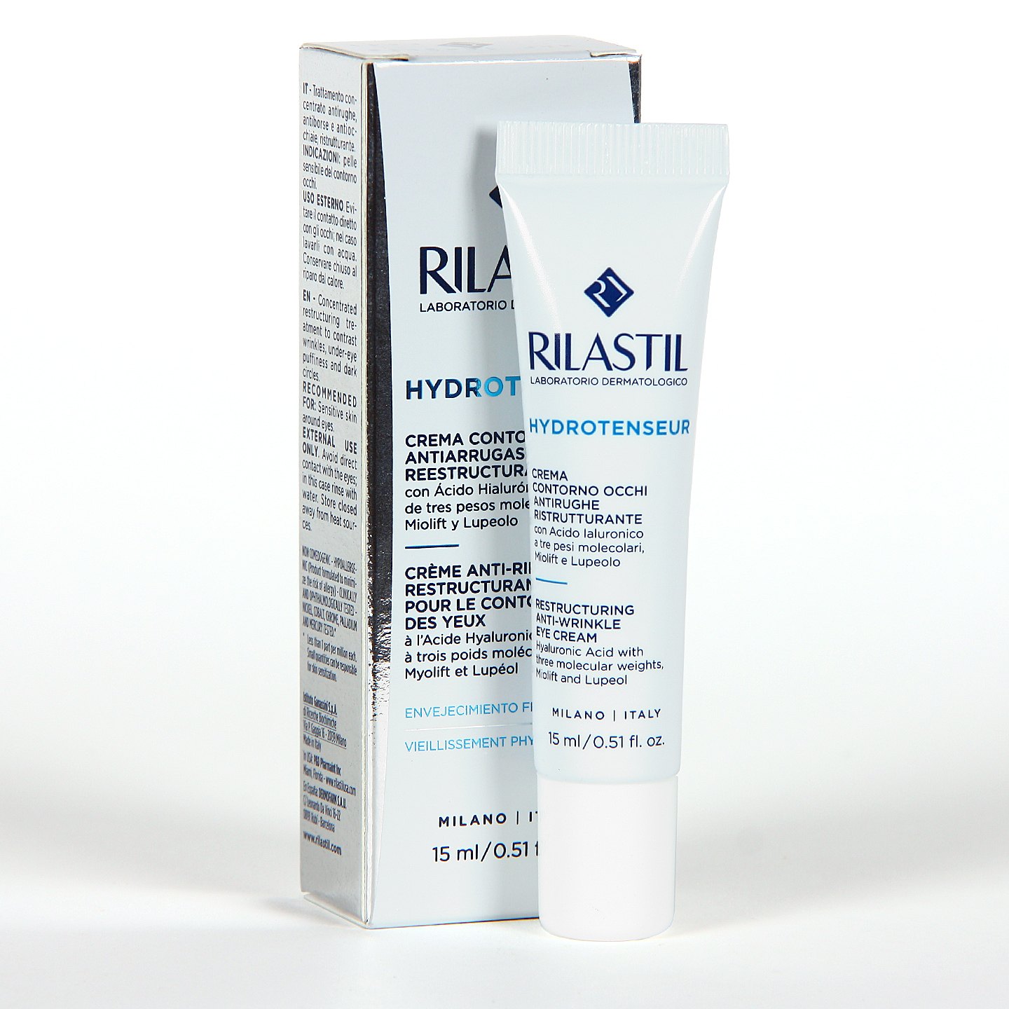 RILASTIL HYDROTENSEUR CREMA CONTORNO OJOS 1 ENVASE 15 ML