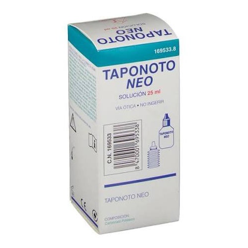 Taponoto Neo Solucion Limpieza Oidos 1 Vial Gotero 25 ml Y Pera