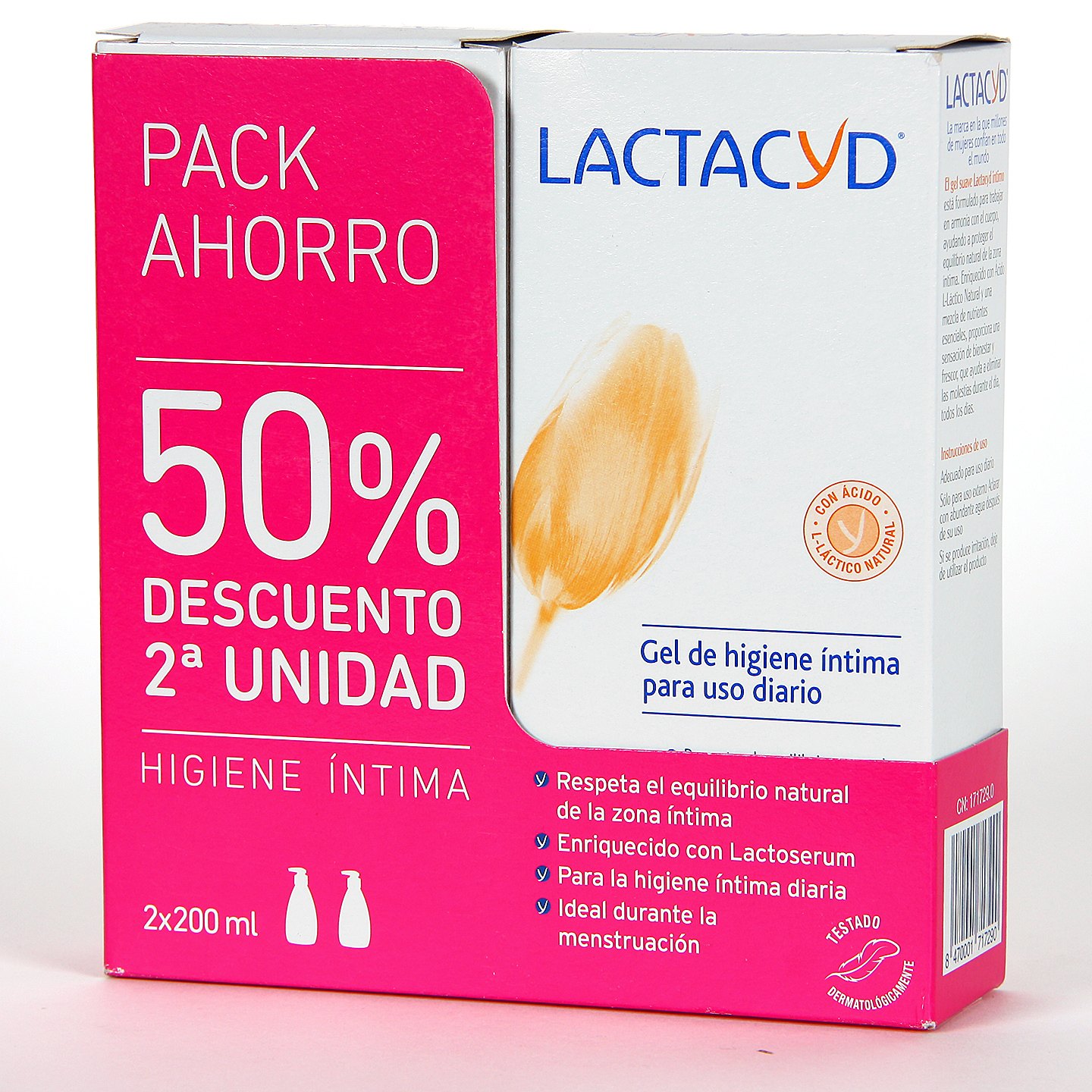 Lactacyd Intimo Gel Suave 2 Envases 200 ml Pack