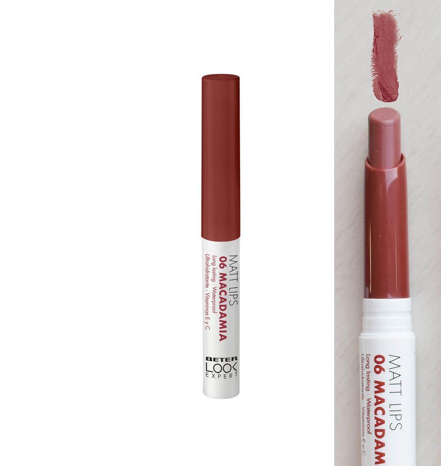 Lipstick Matt Lips 1 Unidad Color 06 Macadamia