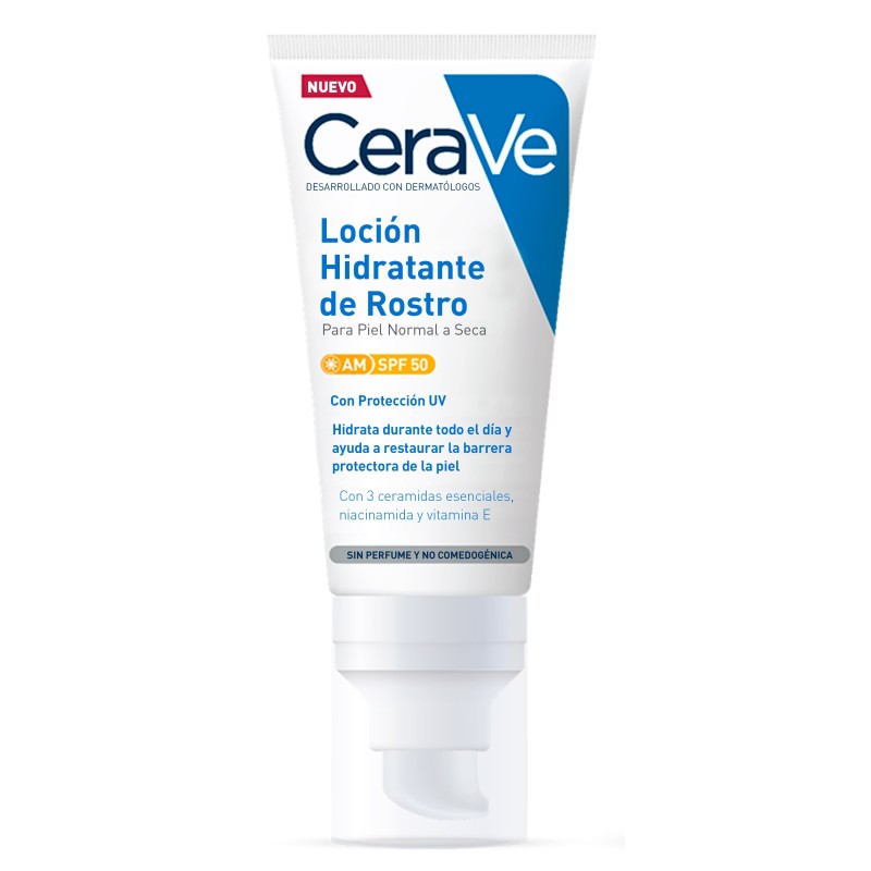 Cerave Locion Hidratante De Rostro Spf 50 1 Tubo 52 ml