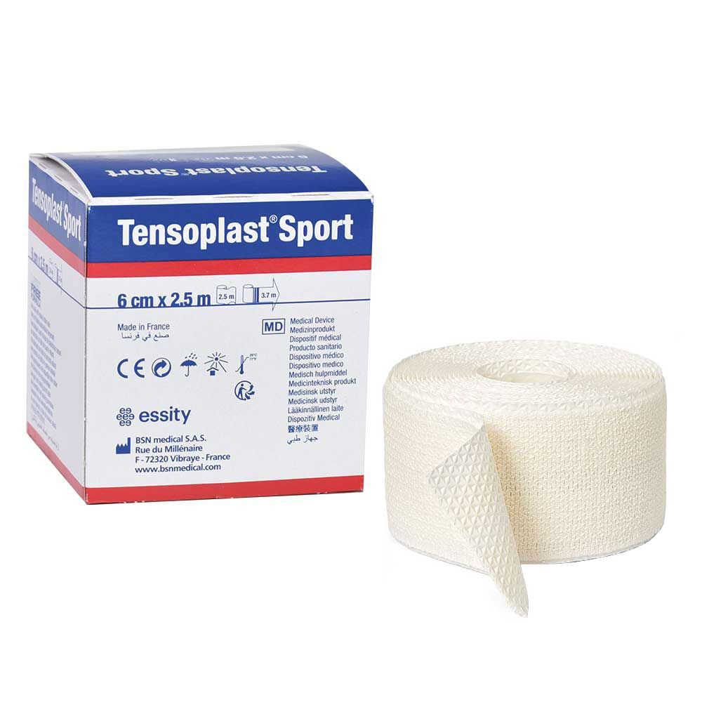 VENDA ELASTICA ADHESIVA TENSOPLAST SPORT 1 UNIDAD 2,5 M X 6 CM