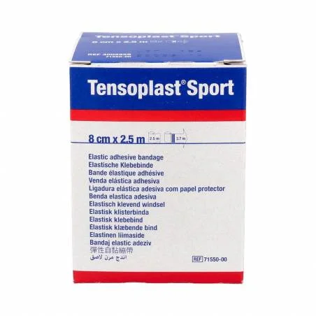 Venda Elastica Adhesiva Tensoplast Sport 1 Unidad 2,5 M X 8 cm