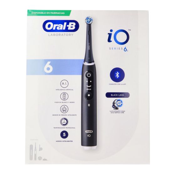 Cepillo Dental Electrico Oral-B Limpieza Profesional Io 6 1 Unidad Color Negro