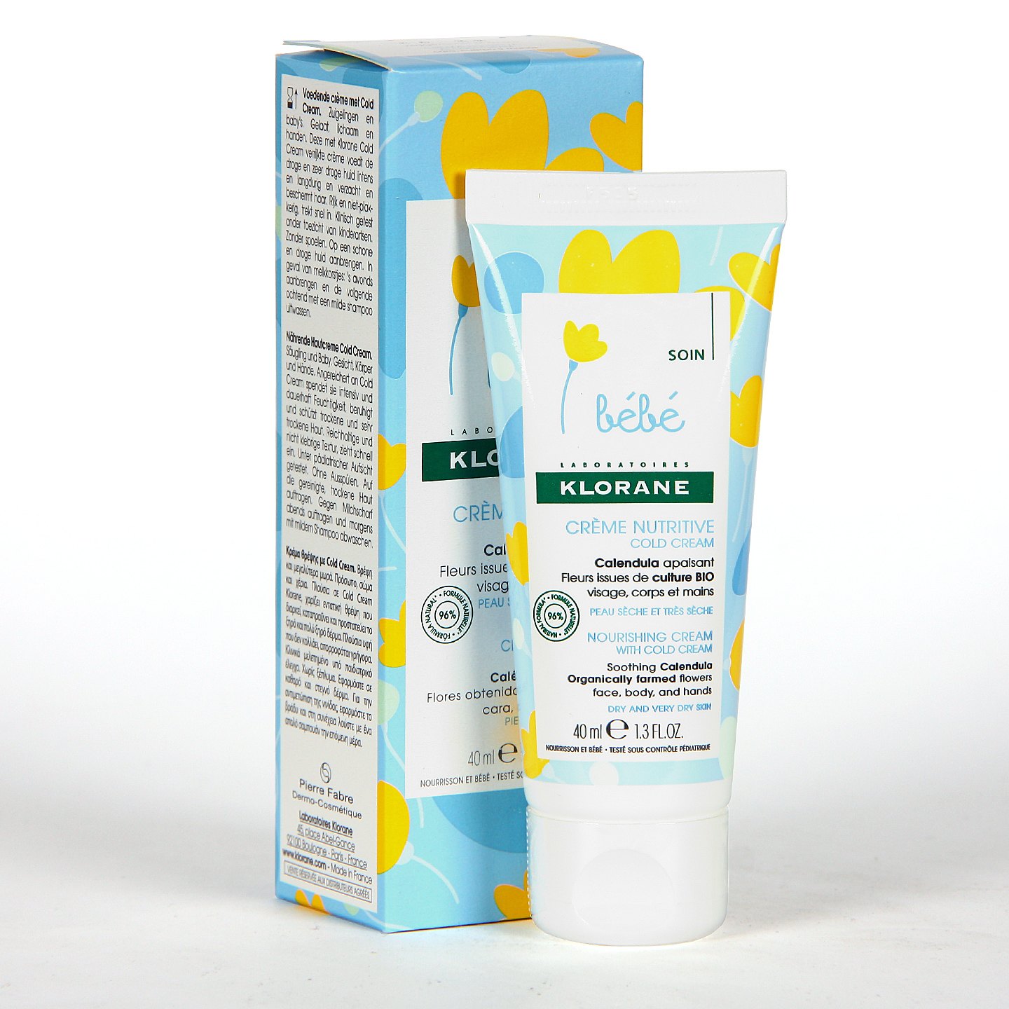 KLORANE BEBE CREMA NUTRITIVA AL COLD CREAM 1 ENVASE 40 ML