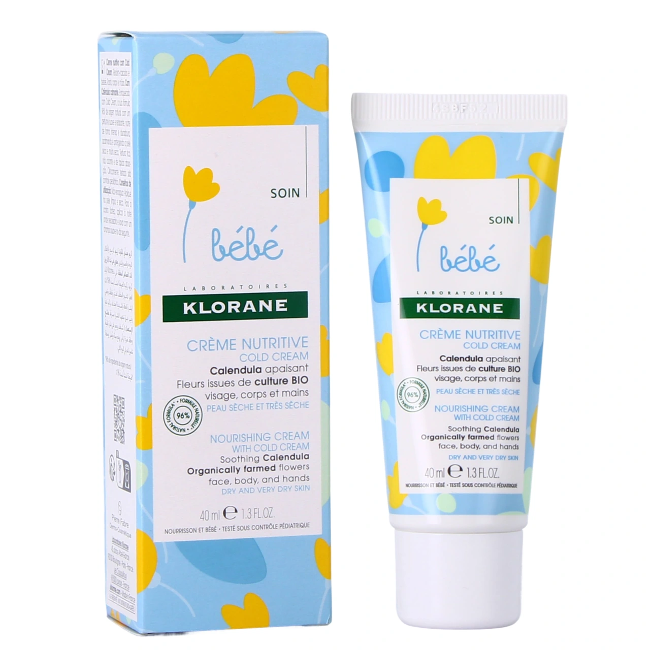 Klorane Bebe Crema Nutritiva Al Cold Cream 1 Envase 40 ml