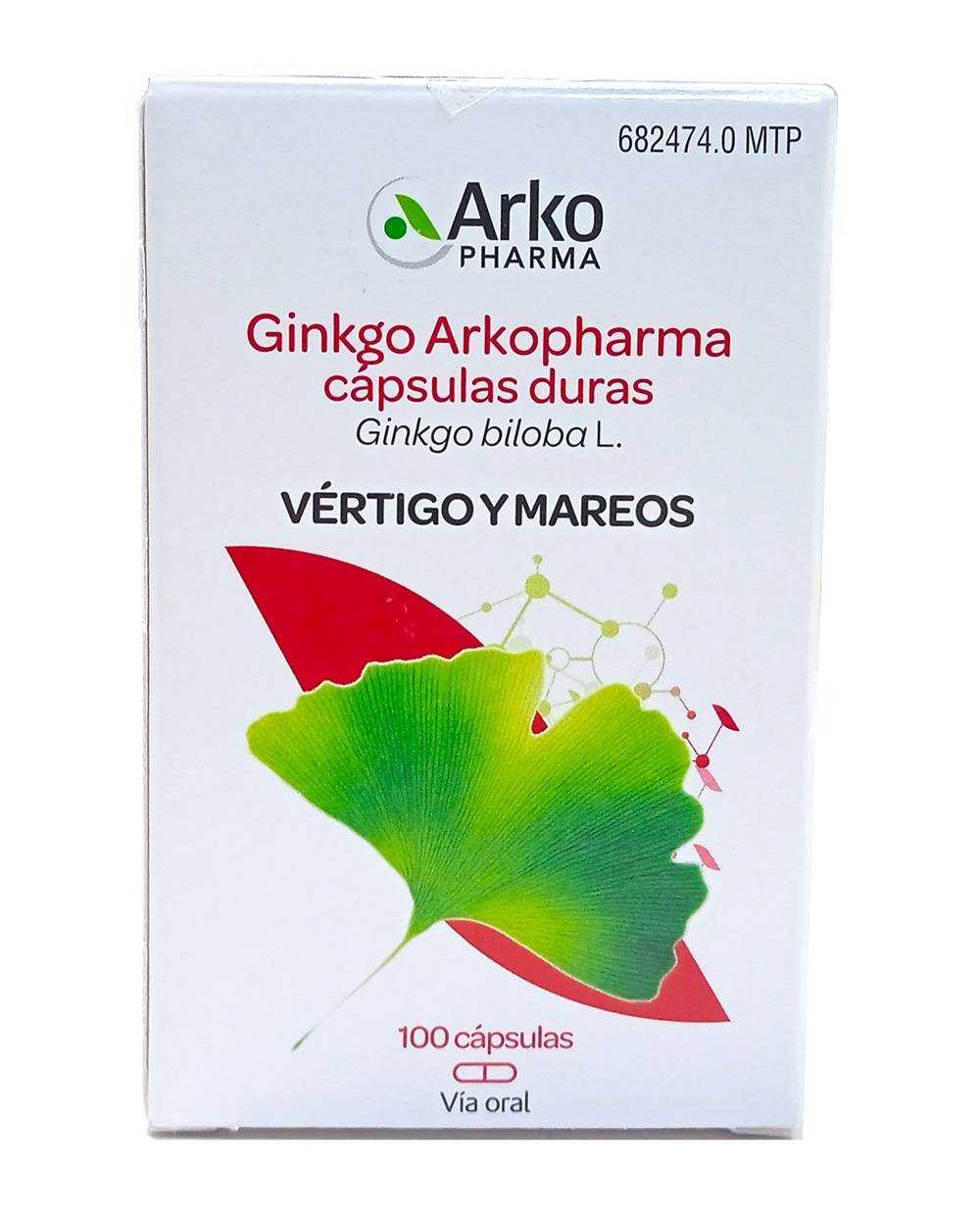 Ginkgo Arkopharma 180 mg 100 Capsulas