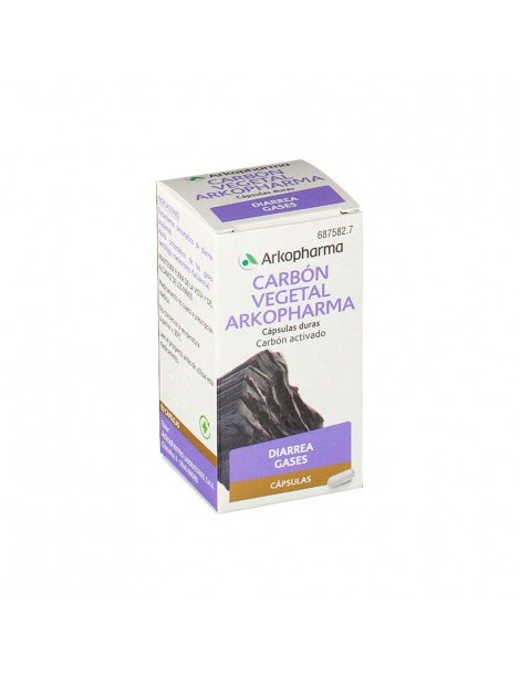 CARBON VEGETAL ARKOPHARMA 225 MG 50 CAPSULAS