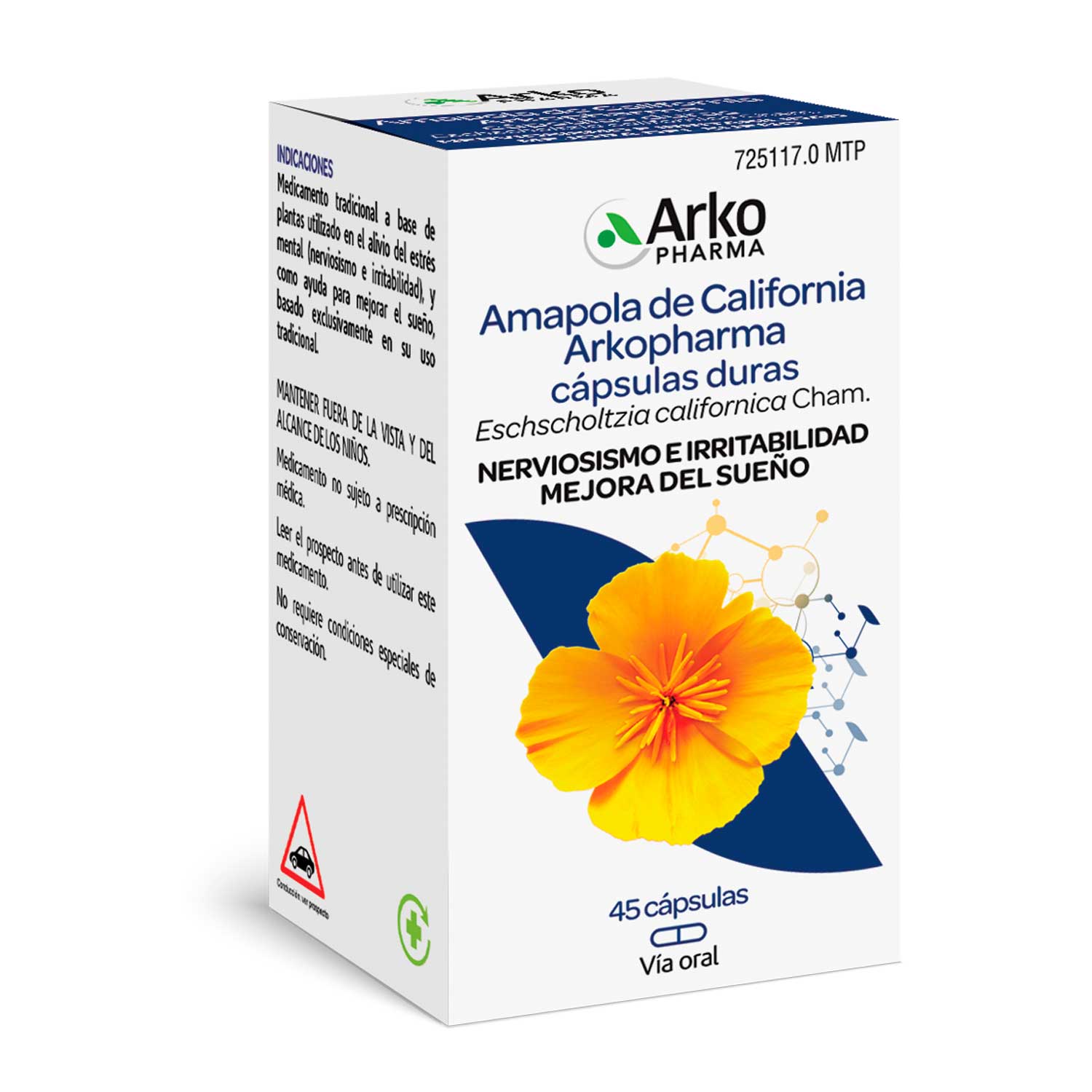 Amapola De California Arkopharma 300 mg 45 Capsulas
