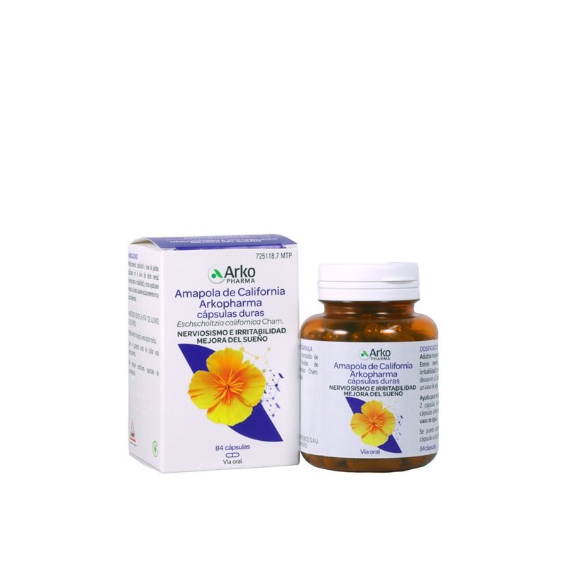 AMAPOLA DE CALIFORNIA ARKOPHARMA 300 MG 84 CAPSULAS