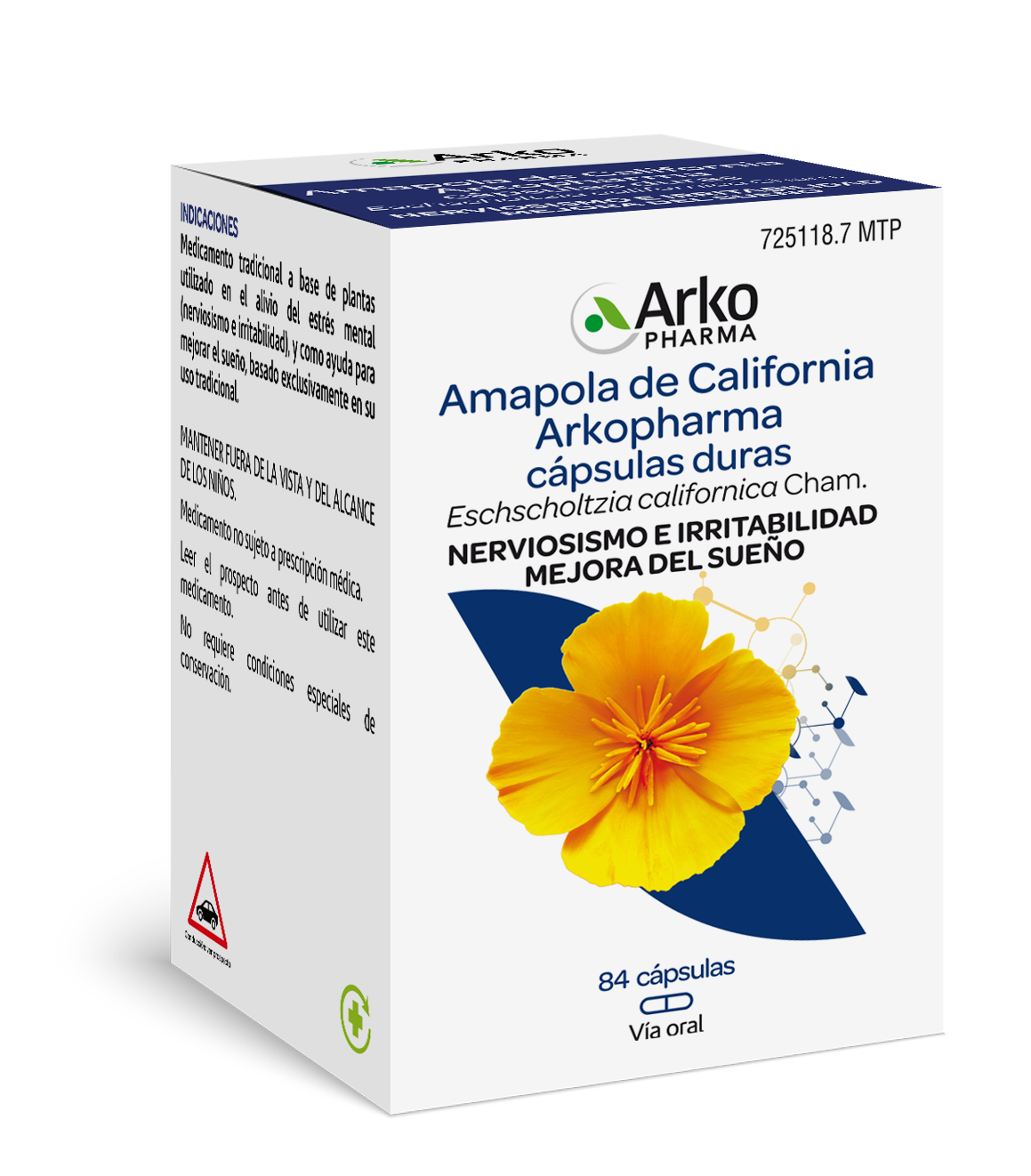 Amapola De California Arkopharma 300 mg 84 Capsulas